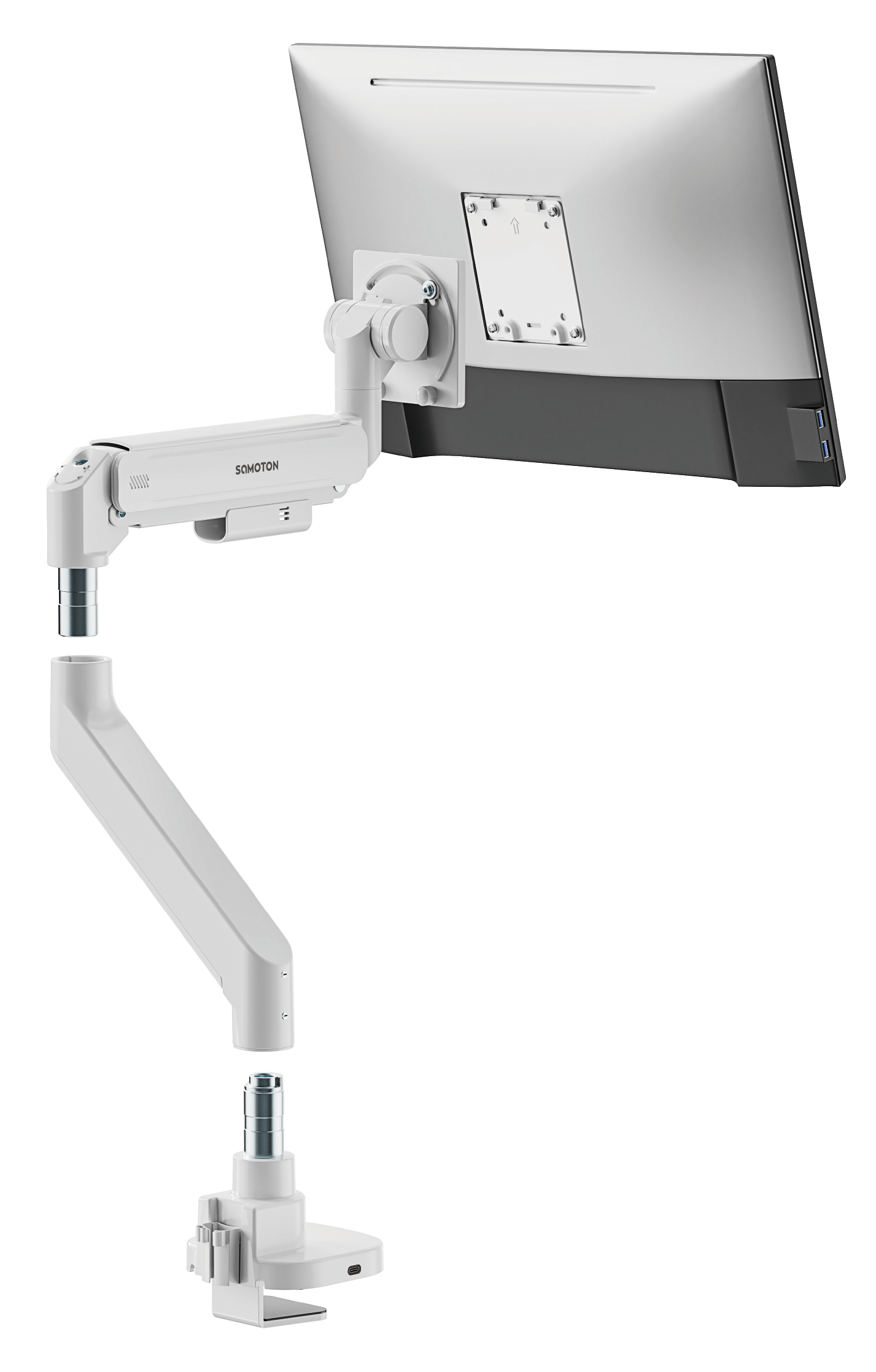薩摩頓 SAMOTON SIGMA系列 MO-14-S1 氣壓式超高承重螢幕支架