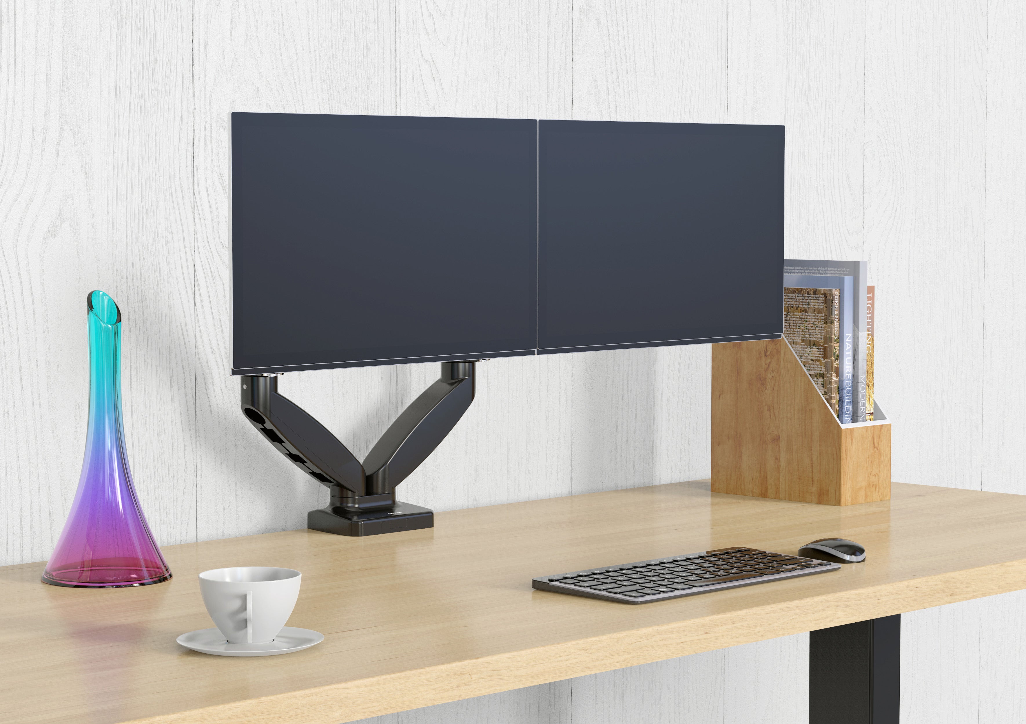 薩摩頓 SAMOTON MVO-2-2S 氣壓式雙螢幕支架