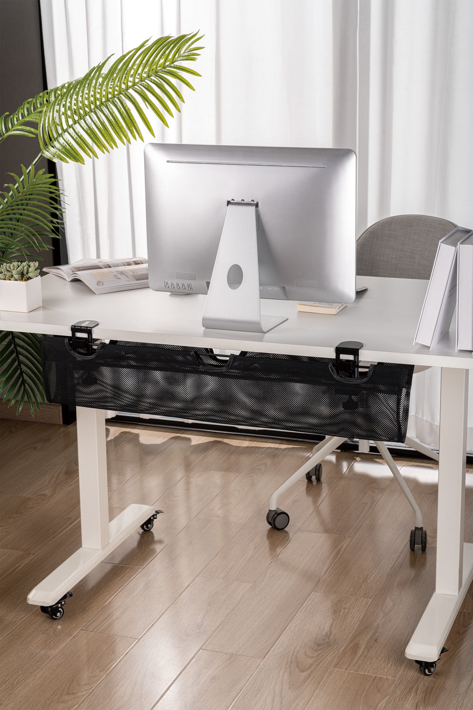 薩摩頓 SAMOTON MAO-21-L 夾桌式理線收納網架