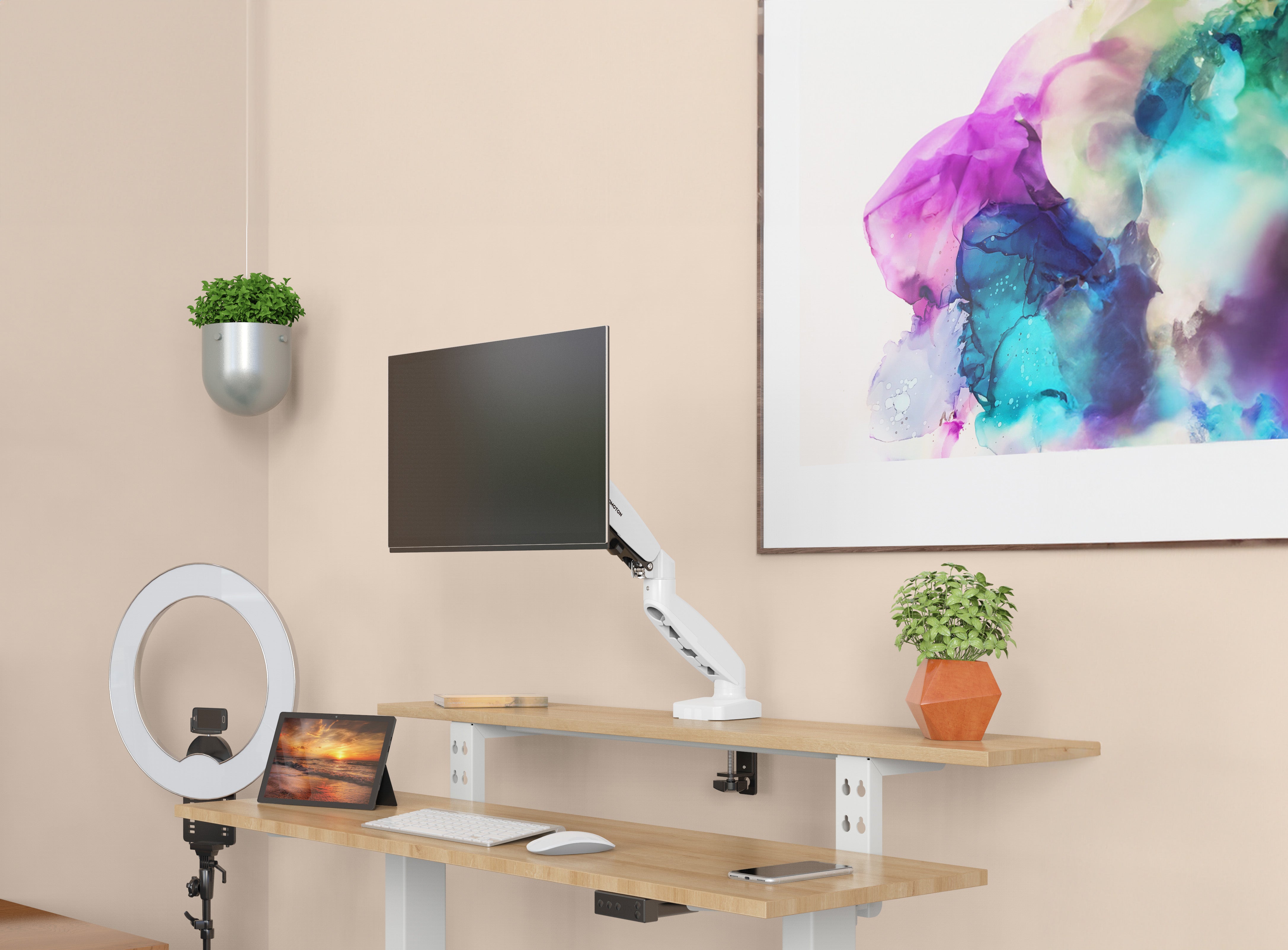 薩摩頓 SAMOTON MVO-3-1S 氣壓式螢幕支架