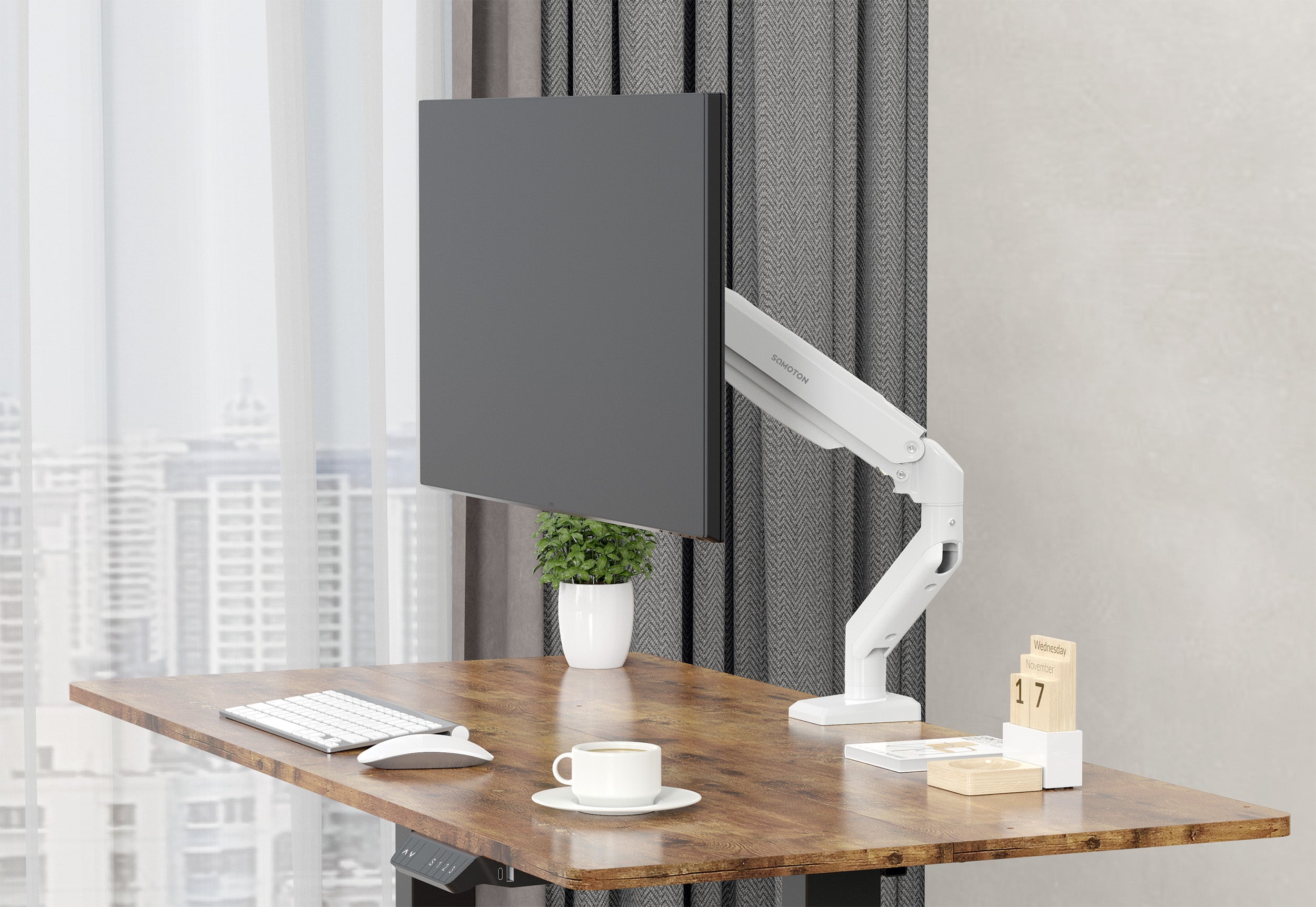 薩摩頓 SAMOTON MVO-5-1S 氣壓式螢幕支架