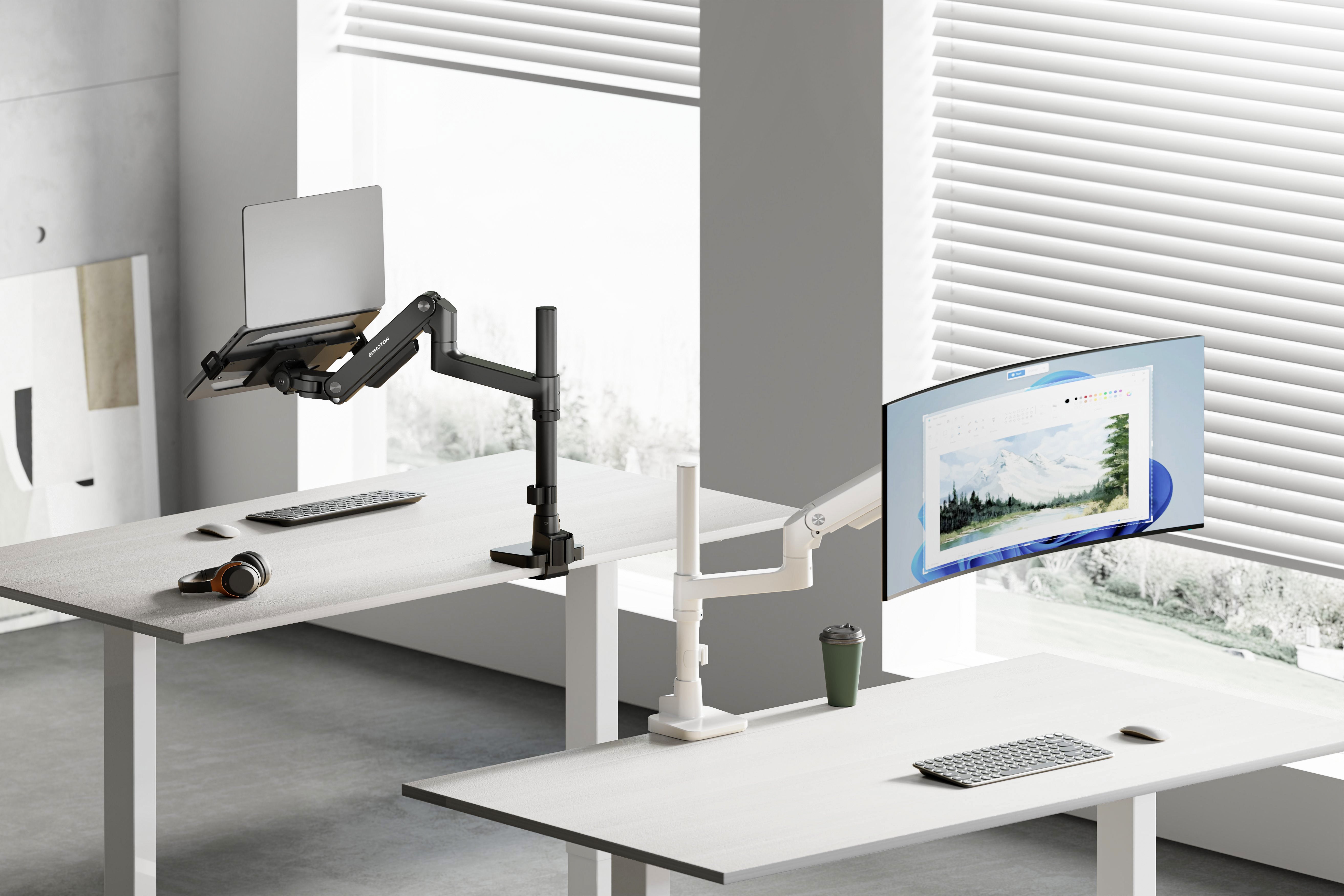 薩摩頓 SAMOTON MO-11-LP 氣壓式高承重螢幕筆電支架