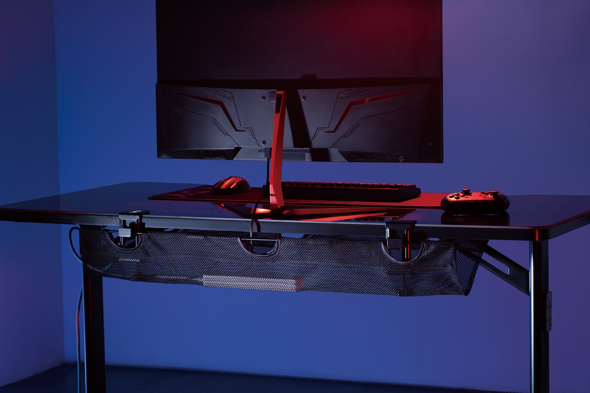 薩摩頓 SAMOTON MAO-21-L 夾桌式理線收納網架