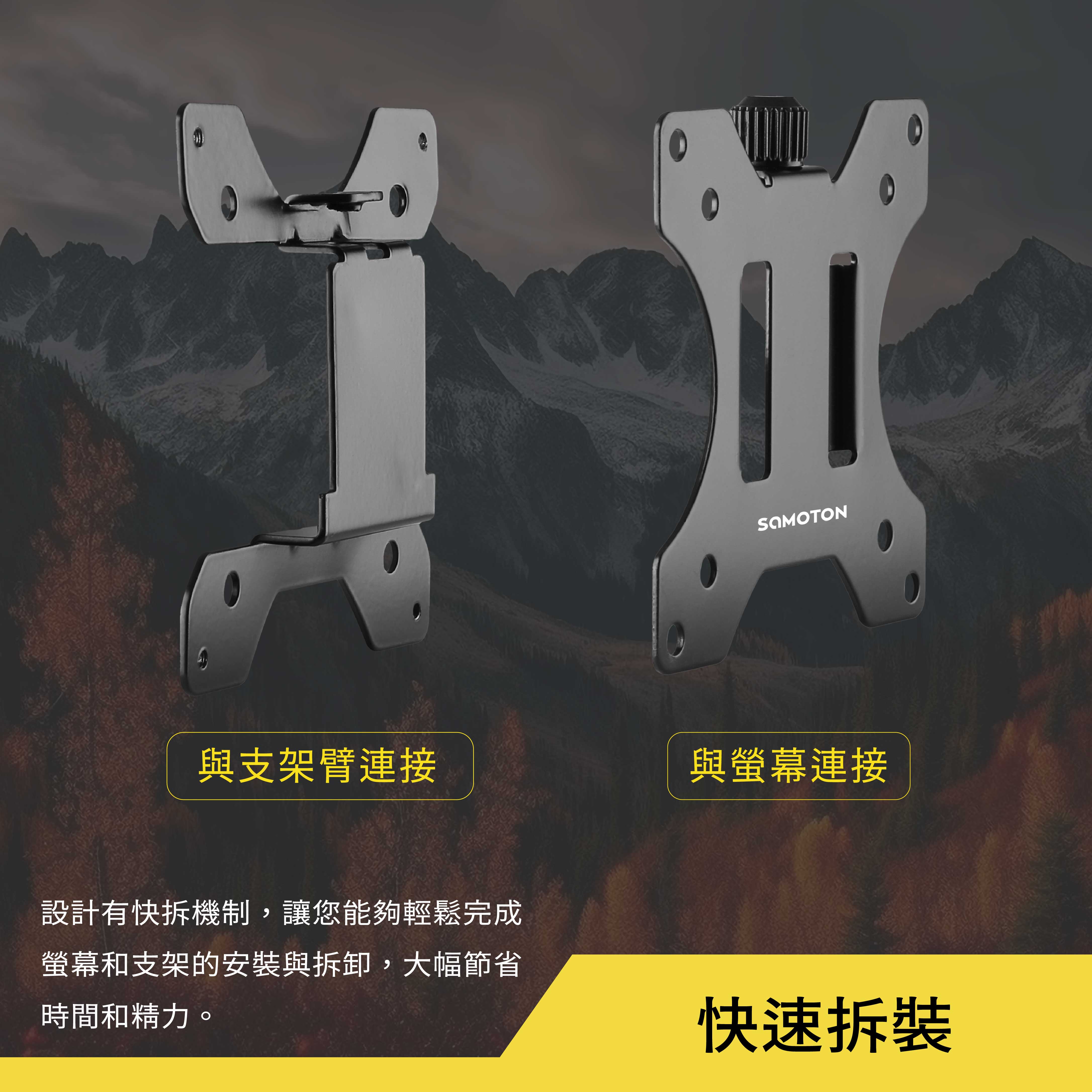 薩摩頓 SAMOTON MAO-6 VESA快拆式轉接架