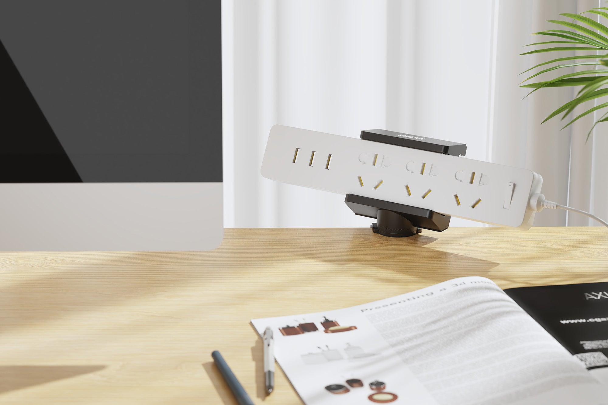 薩摩頓 SAMOTON MAO-25 夾桌式延長線夾