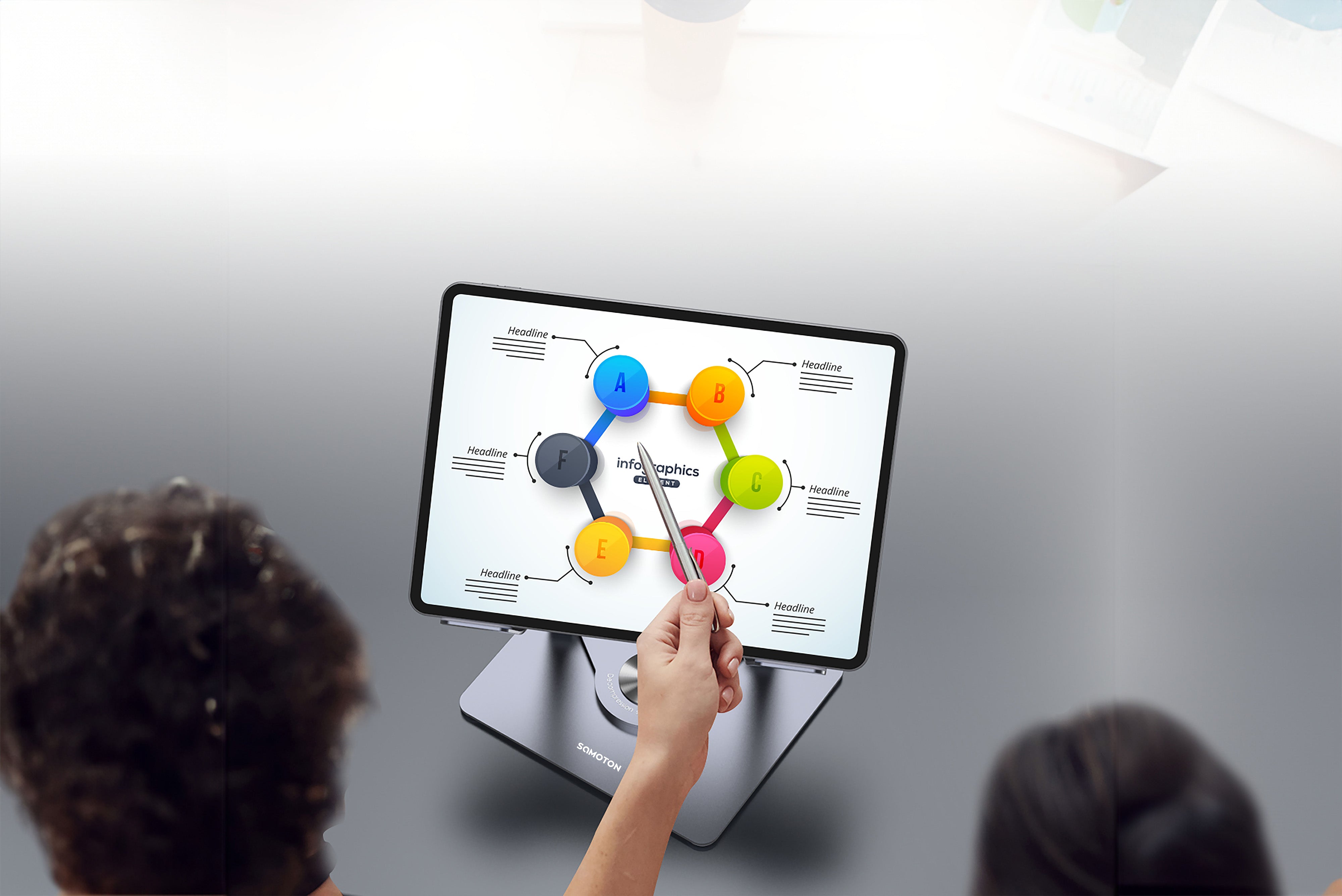 薩摩頓 SAMOTON SDTB-01 鋁合金旋轉平板增高支架