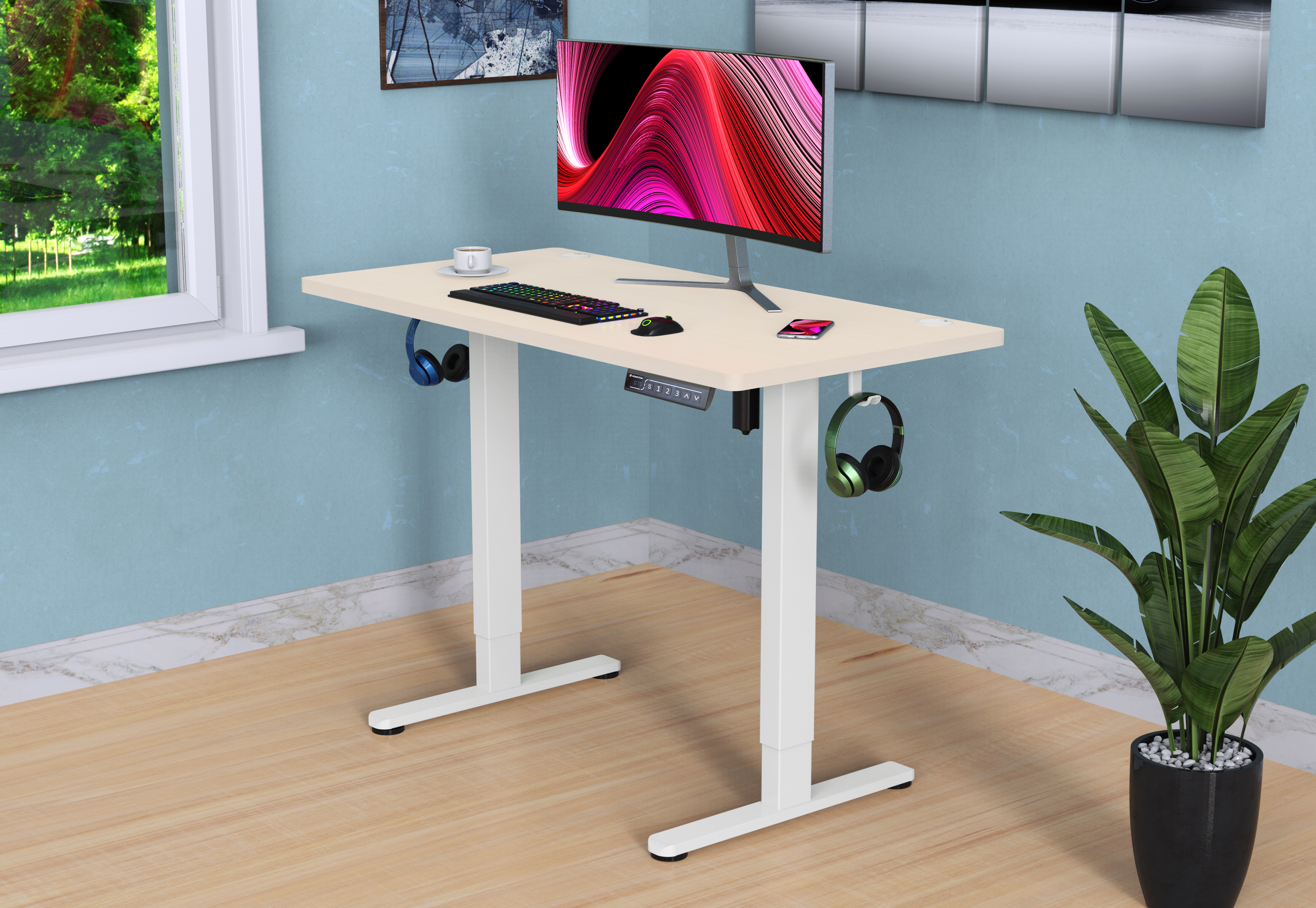 薩摩頓 SAMOTON SD1-120 時尚電動升降桌