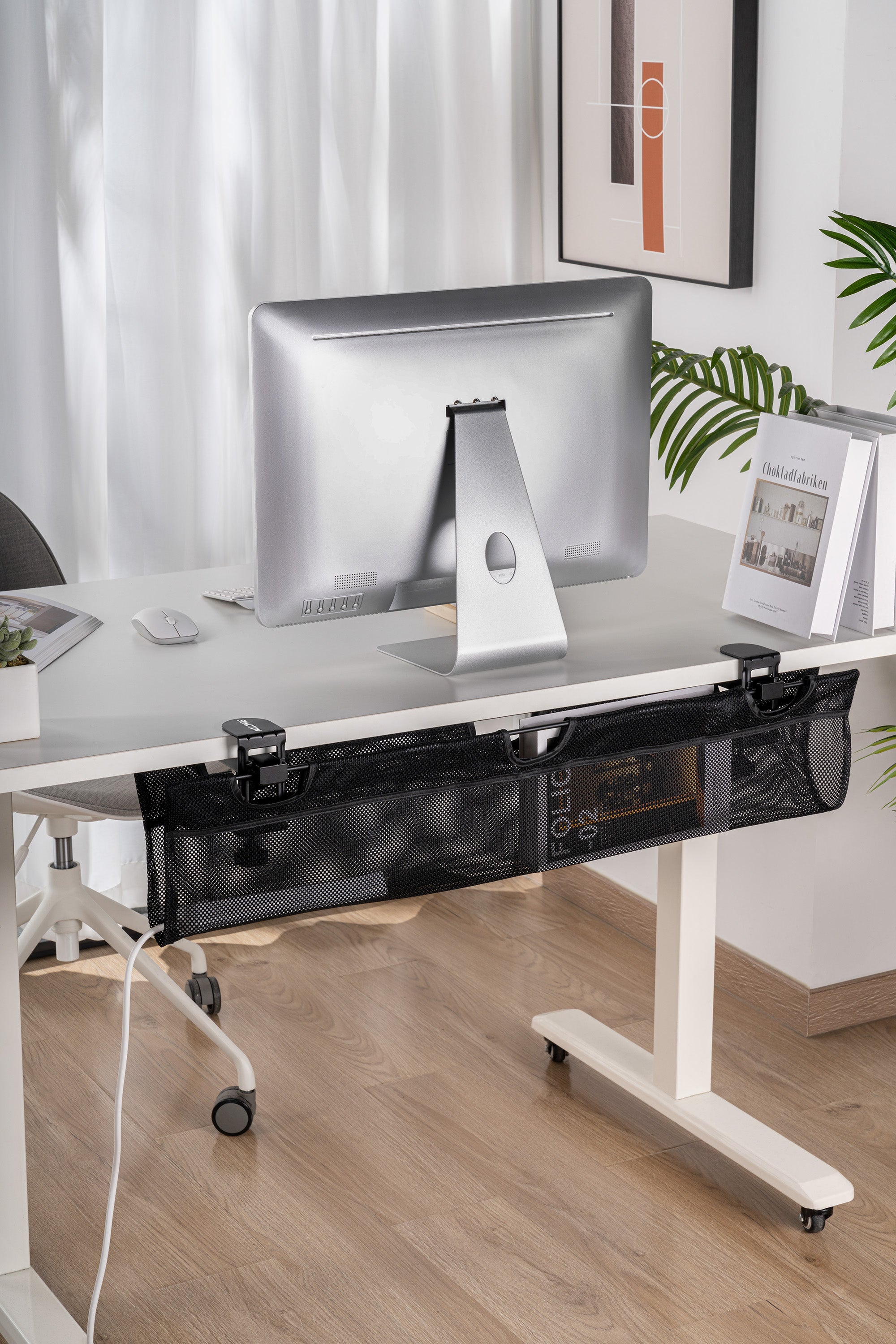 薩摩頓 SAMOTON MAO-21-L 夾桌式理線收納網架