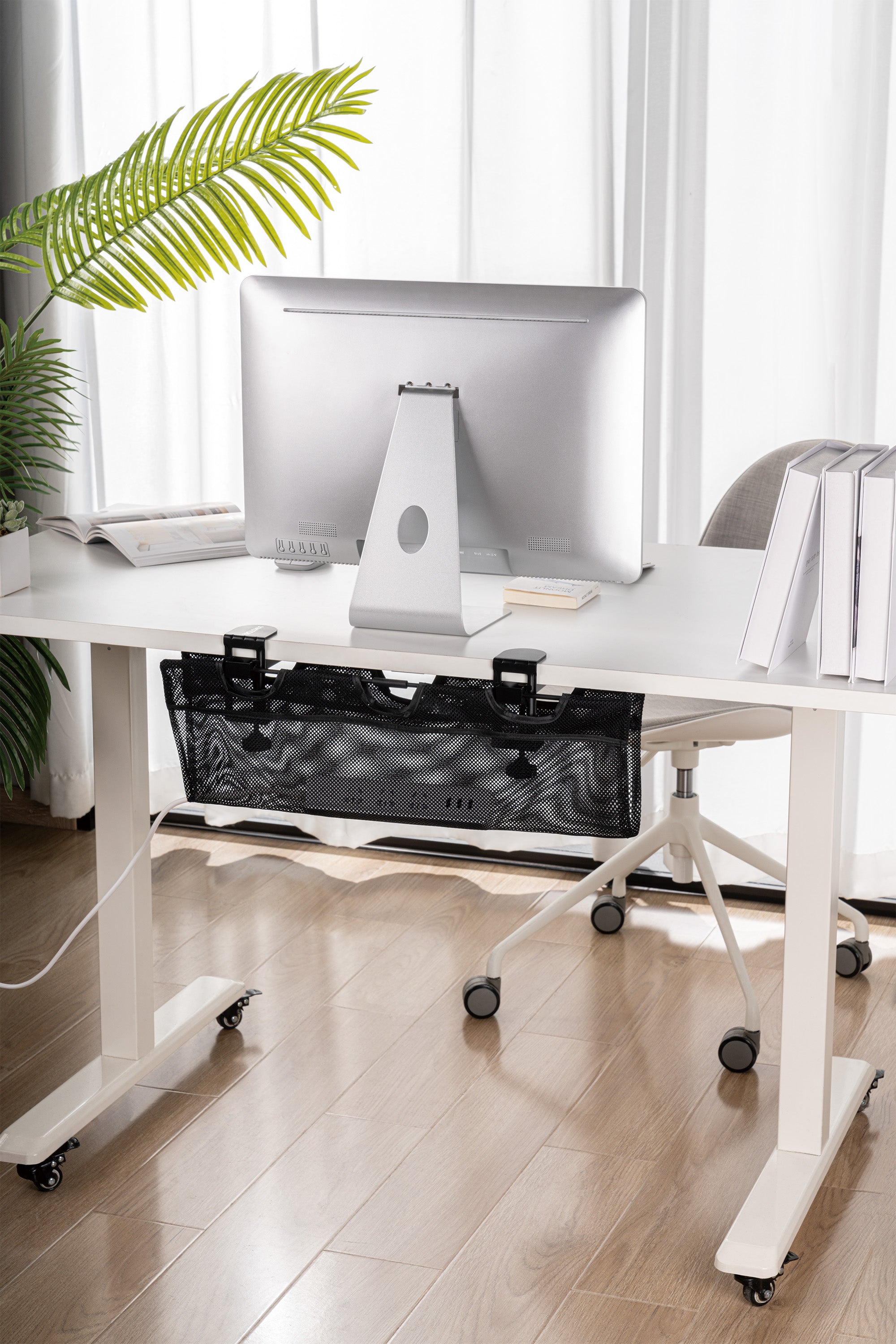 薩摩頓 SAMOTON MAO-21-M 夾桌式理線收納網架