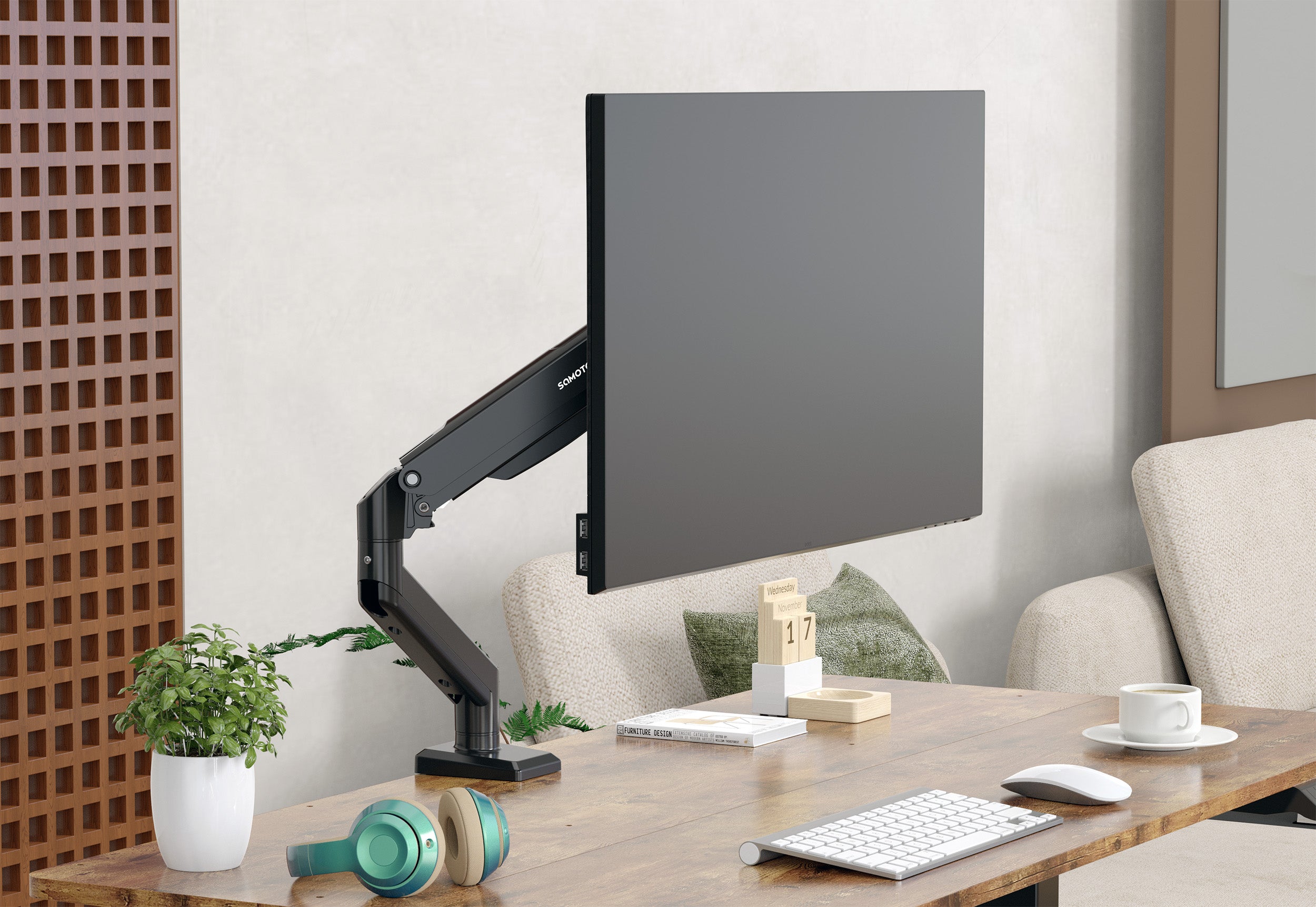 薩摩頓 SAMOTON MVO-5-1S 氣壓式螢幕支架