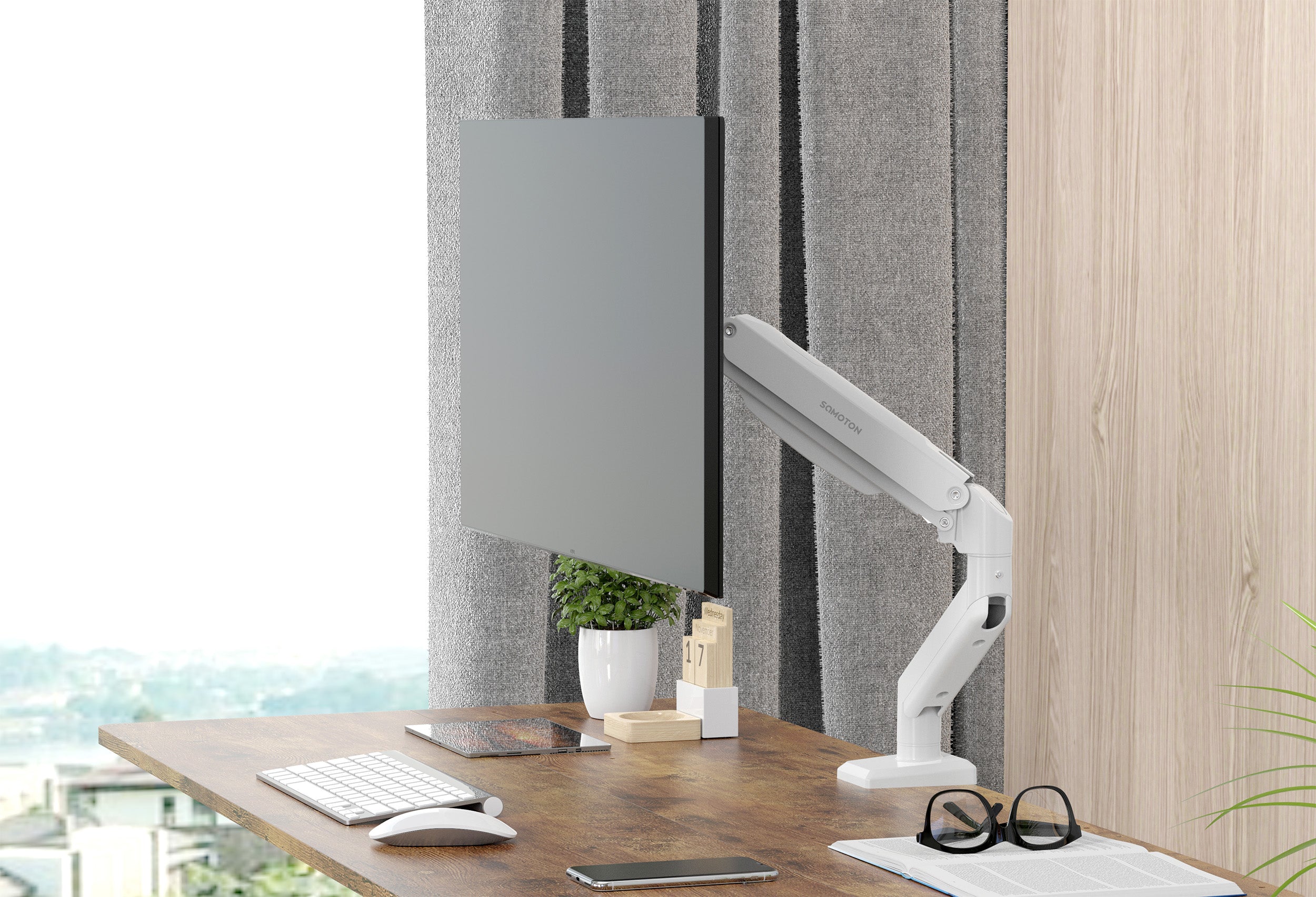 薩摩頓 SAMOTON MVO-5-1S 氣壓式螢幕支架