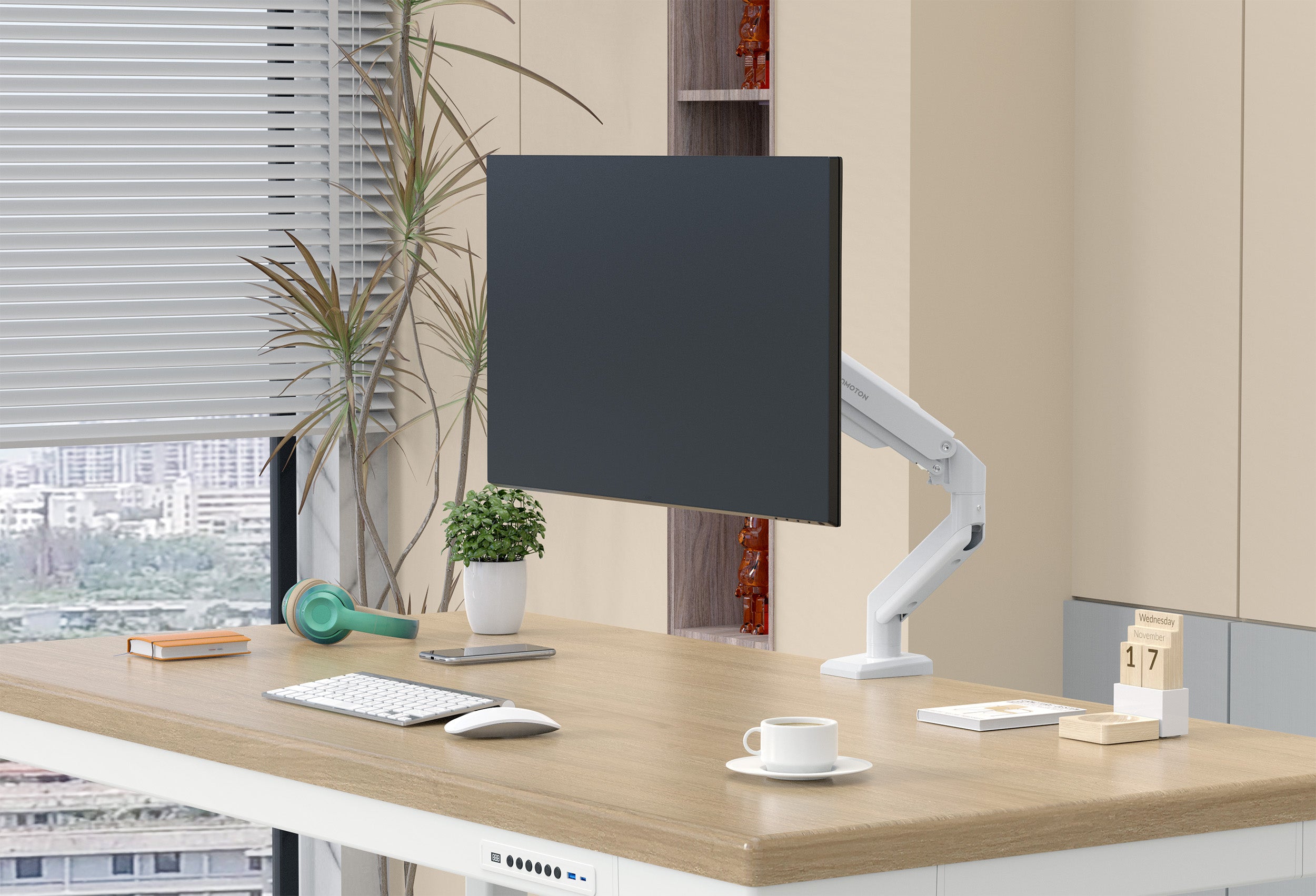 薩摩頓 SAMOTON MVO-5-1S 氣壓式螢幕支架