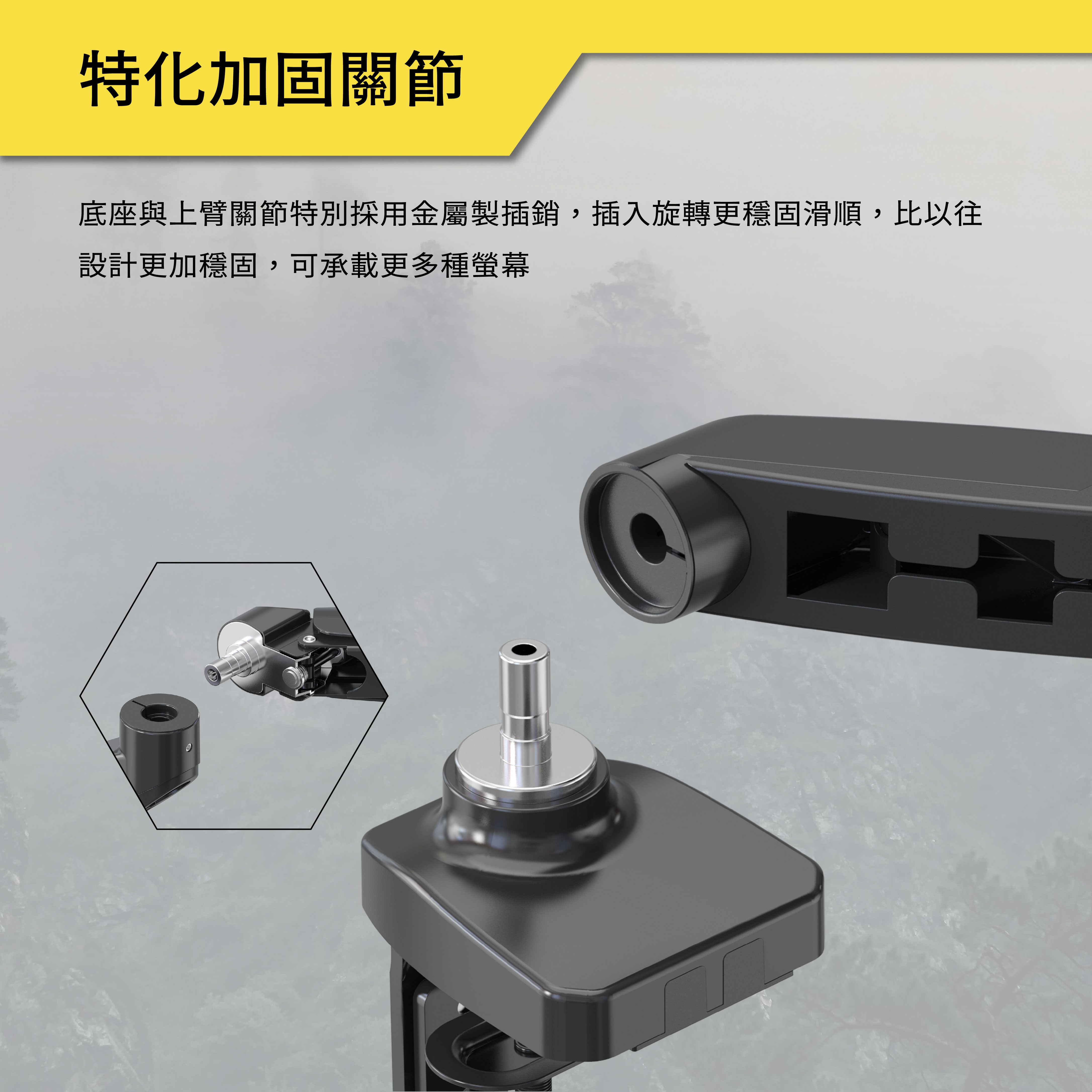 薩摩頓 SAMOTON MVO-3-1S 氣壓式螢幕支架