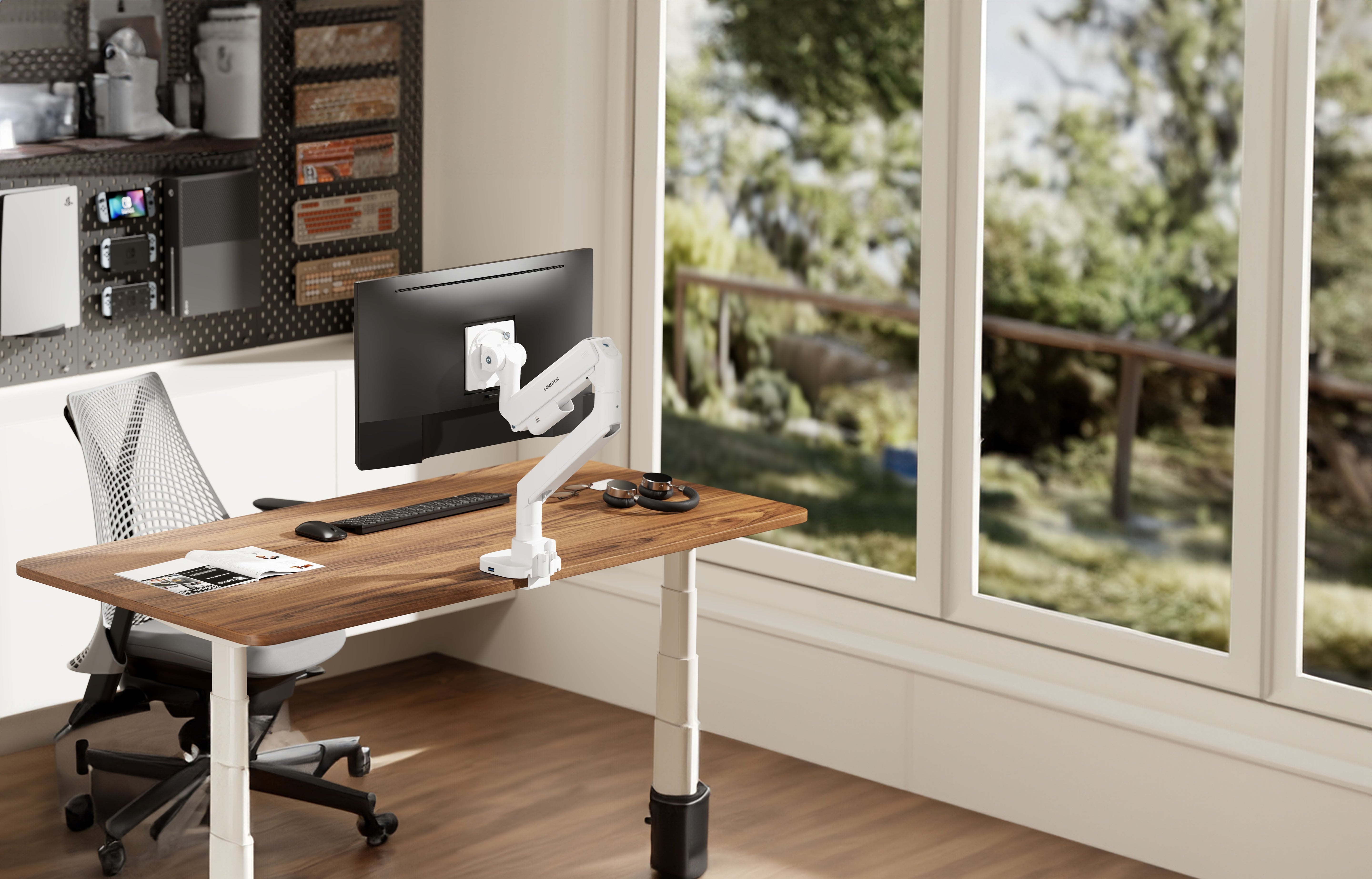 薩摩頓 SAMOTON SIGMA系列 MO-14-S1 氣壓式超高承重螢幕支架