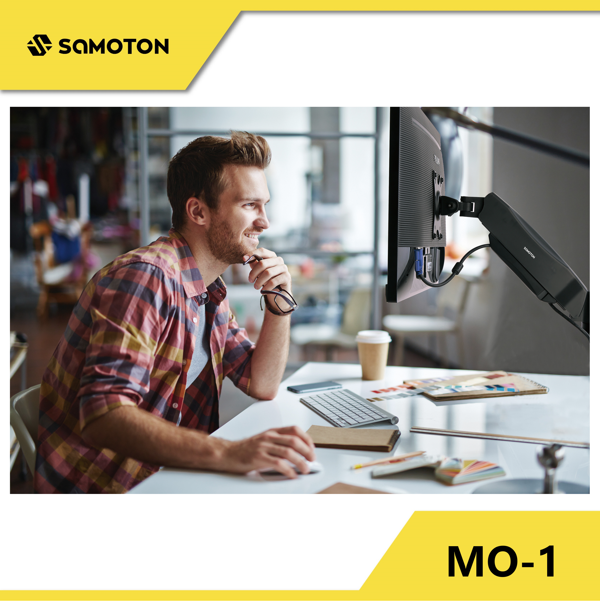 薩摩頓 SAMOTON MO-1 氣壓式螢幕支架